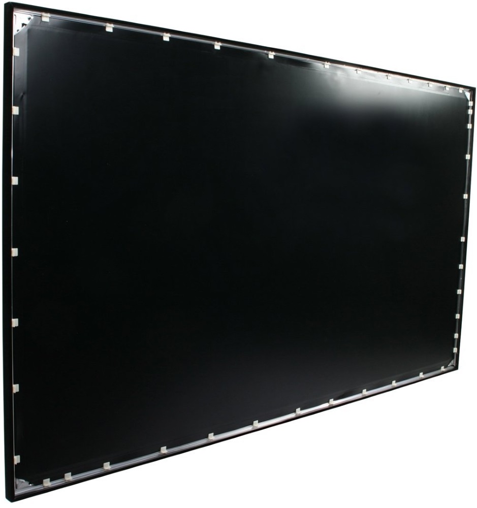 ELITE SCREENS plátno v pevném rámu 106" (269,2cm)/ 16:9/ 132,1×234,2cm/ gain 1.1/ rám černý 6cm/ CineWhite